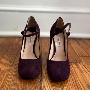 Brand new Miu Miu wedges (suede)